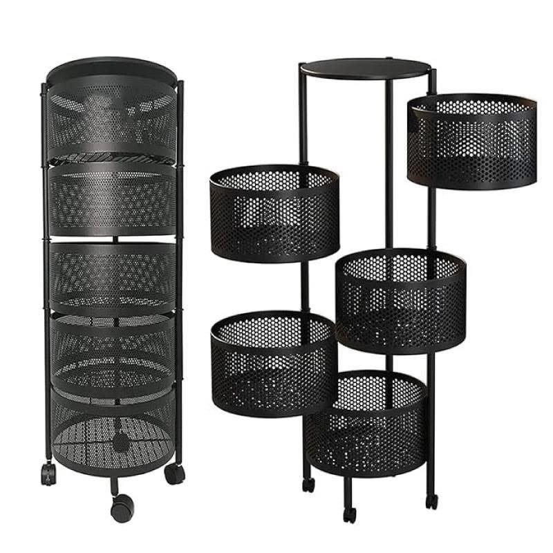 5 Layer Round Shape Kitchen Rack - Image 3